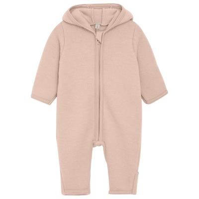 Huttelihut - Baby's Pram Suit Wool Fleece - Overall Gr 56 rosa