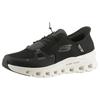 Slip-On Sneaker SKECHERS "GLIDE-STEP PRO", Herren, Gr. 40, schwarz (schwarz, grau), Textil, sportlich, Schuhe, Laufschuh, Trainingsschuh mit flexibler Traktionslaufsohle