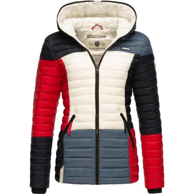 Steppjacke NAVAHOO "Multikulti", Damen, Gr. M (38), blau, Obermaterial: 100% Nylon, Futter: 100% Polyester, Wattierung: 100% Polyester, Ärmelfutter: 100% Polyester, colorblocking, modisch, tailliert hüftbedeckend, Langarm Ärmel ohne Ärmelschlitz... Image