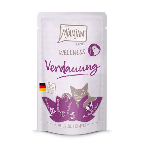 12x 125g MjAMjAM Wellness Verdauung - Huhn Katzenfutter nass