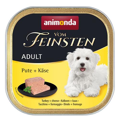 22x150g mit Pute & Käse animonda vom Feinsten Adult Hundefutter nass