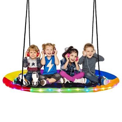 Costway 60" Saucer Swing with LED Lights 700 LBS Platform Tree Swing - See Details