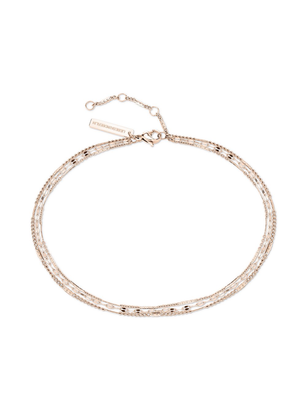 Liebeskind Berlin Fußkette Sparkling With Layers Damen roségold, ONE SIZE Image