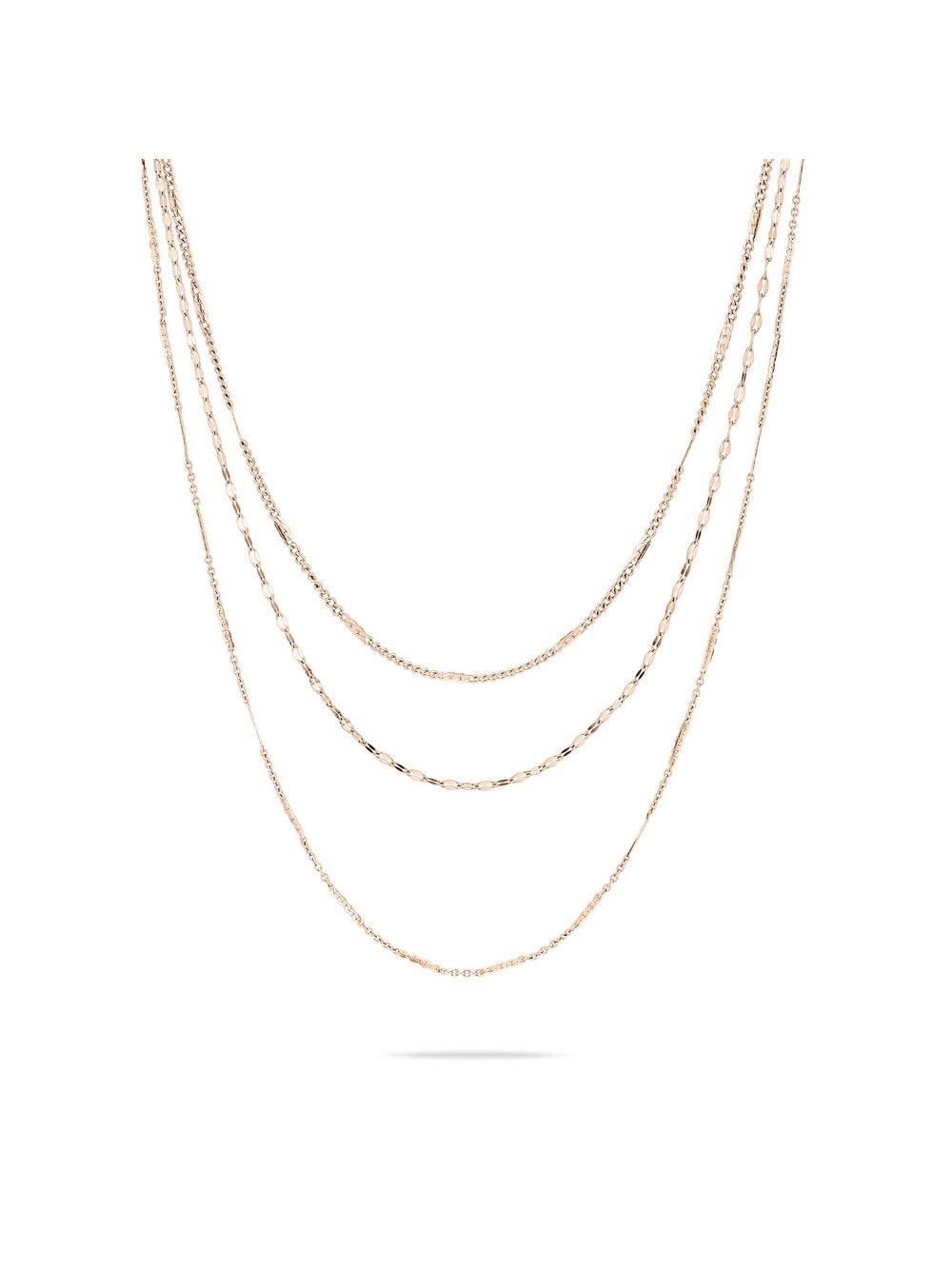 Liebeskind Berlin Kette Sparkling With Layers Damen roségold, ONE SIZE Image