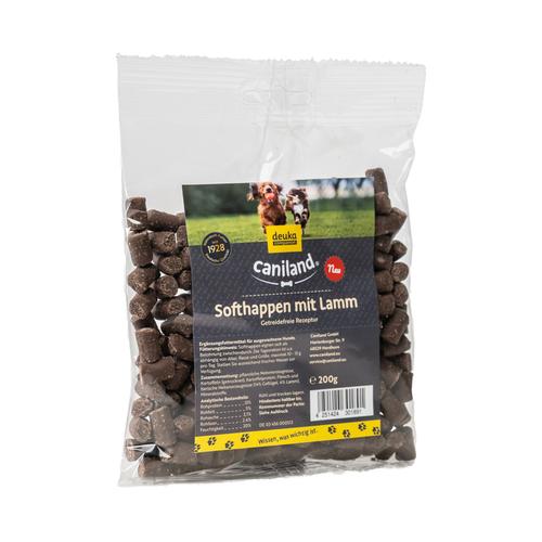 Sparpaket: 4x200g Caniland Softhappen Getreidefrei mit Lamm Hundesnacks