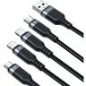 4in1 USB-Kabel USB-A - USB-C / 2 x iPhone / Micro zum Laden und Datenübertragung 1,2m Joyroom