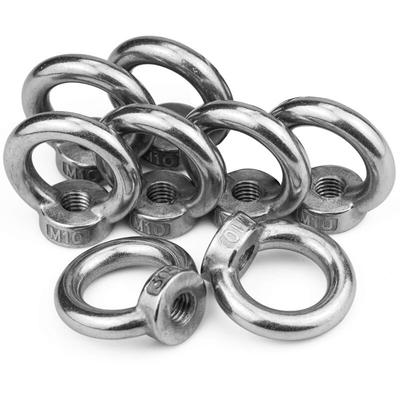 M10-Ringösenmutter, 304-Edelstahl-Hebe-Hebemutter für Muttern, Hebemutter in Marinequalität, Image
