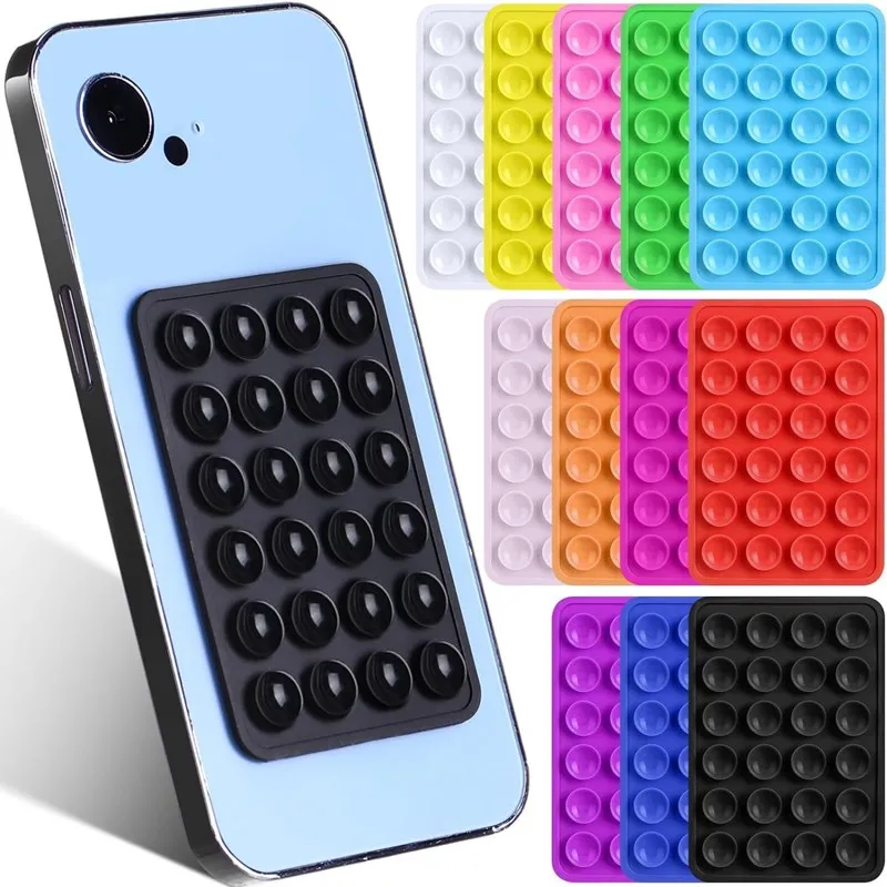 Autocollant arrière ventouse support pour téléphone portable tapis de tasse en Silicone support mural pour Smartphone pour carreaux de céramique de verre murs lisses