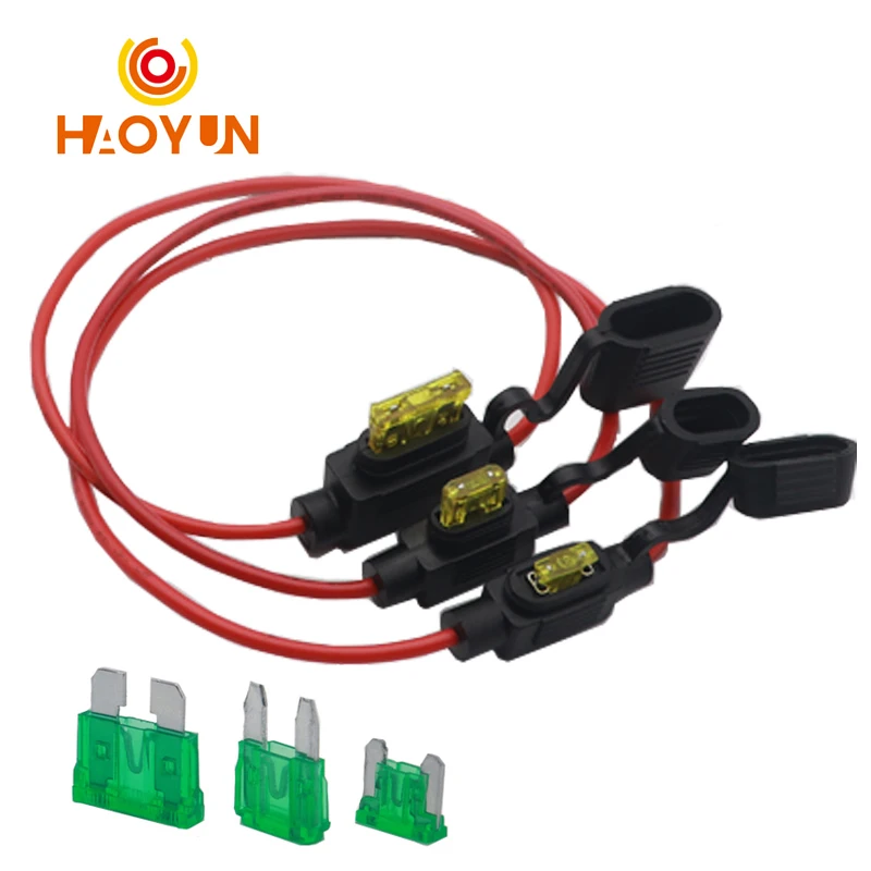 Mini porte-fusible automatique étanche 32V, petit et moyen, 18/1614/12/10awg et fusible à lame de voiture 1/2A 3A 5A 7.5A 10A 15A 20A 25A 30A 35A 50A