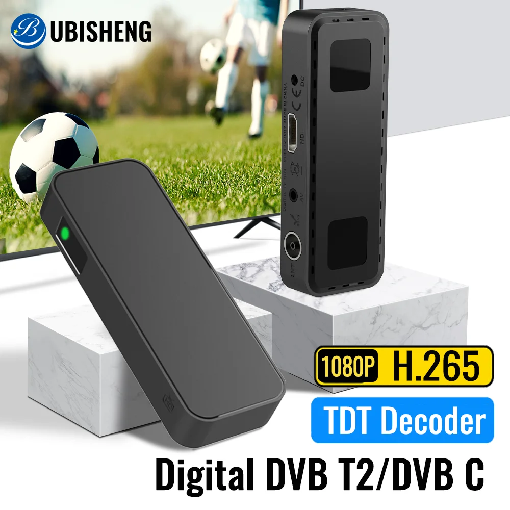 UBISHENG-Tuner numérique universel pour européen, récepteur TV, limite de décodeur, AV pour ancien téléviseur, Hdissis TDT HD FTA, DVB, T2, DVB C