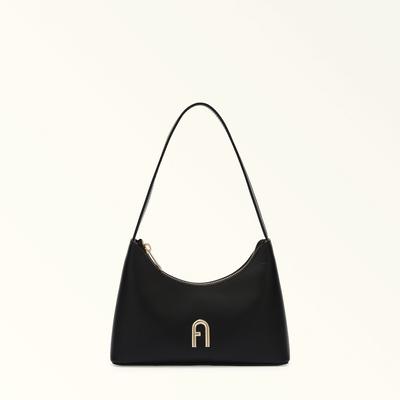 Diamanté Mini Shoulder Bag in Leather