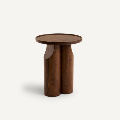 Stigido Side Table in Walnut and Walnut Veneer