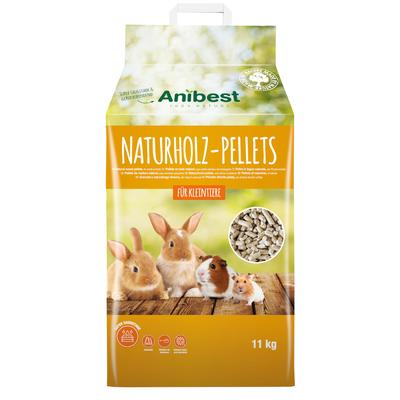 20 Litres 11kg Natural Wood Pellets Anibest Small Pet Litter