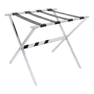 room360 London Black Faux Leather Folding Luggage Rack RLR001BKL20 - 2/Case