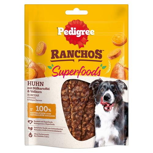 Sparpaket: 7x 70g Pedigree Ranchos Superfoods Huhn Hundesnacks