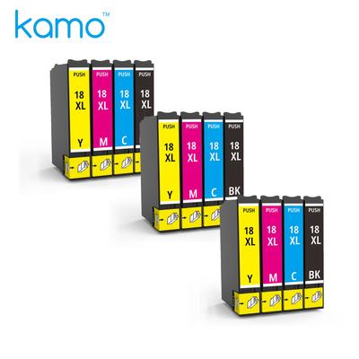 TEMU Kamo 18 Xl Compatible With Epson18 18xl Ink Cartridges (12-pack), For Home Xp-322 Xp-325 Xp-305 Xp-302 Xp-315 Xp-312 Xp-215 Xp-212 Xp-202 Xp-205 Xp-225 Xp-412 Xp-415 Xp-422 Xp-425 Xp-405