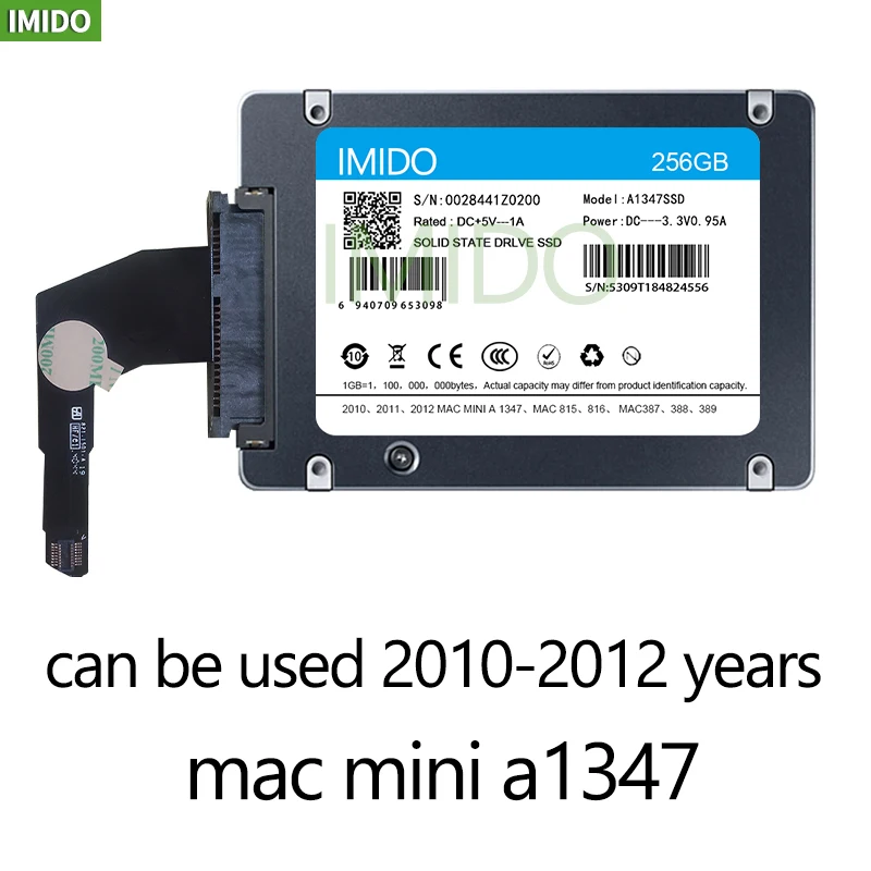 Disque dur externe SSD 1 to pour Mac 2010-2012 Mini A1347 avec convertisseur SSD Plus Plus outil 128 go Sata