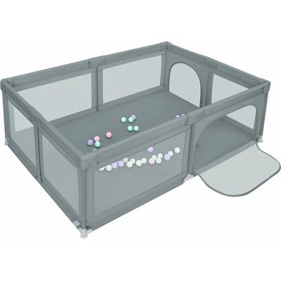 Haloyo - Laufstall Baby,Kinderlaufstall ®,Baby Gitter Laufstall,mit 50 Kugel,Atmungsaktives Image