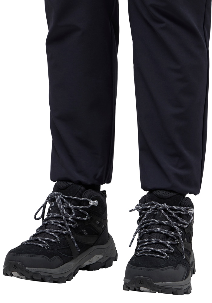 Wanderstiefel JACK WOLFSKIN "VOJO TOUR LT TEXAPORE MID W", Damen, Gr. UK 7,5 - EU 41, Normalschaft, grau (phantom), Oberstoff: LEDER ; ;Obermaterial 2: Synthetik; Futter: Texapore Ecosphere Pro ;Sole: / EVA; 100% / EVA, Schuhe Wanderstiefel