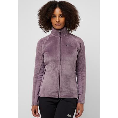 Fleecejacke JACK WOLFSKIN "ROTWAND FZ W", Damen, Gr. XL (46), lila (wild, blossom), Obermaterial: 100% Polyester; Kontrast: 95% Polyester, 5% Elastan; Futter: 100% Polyester, Jacken Image