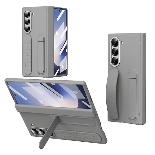 Handy Hülle Handyhüllen Für Samsung Galaxy Z Fold 7 Z Fold 6 Z Fold 5 Z Fold 4 Z Fold 3 Rückseite Mit Ständer mit Displayschutz Vollschutz Retro Rüstung PC Silikon Image