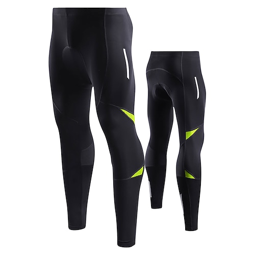 Herren Fahrradhose Fahrradhose Fahhrad Strumpfhosen Unterteile Rennpassform Sport Schnelltrocknend Reflektierende Streifen Elastisch Schweißableitend Schwarz Blau Bekleidung Fahrradbekleidung