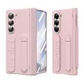 telefono Custodia Per Samsung Galaxy Piegatura a Z 7 Z Fold 6 Copertura Posteriore con Supporto con Proteggi Schermo Protezione Completa Retrò Armatura PC Silicone