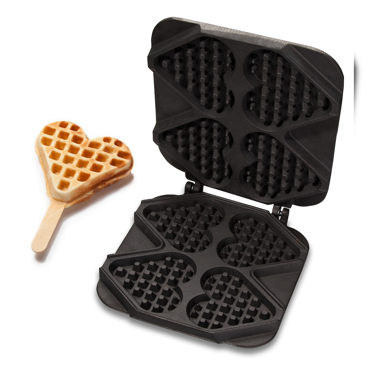 Neumärker® Waffel-Herz am Stiel Wechselplatten für Thermocook® | Gusseisen Image