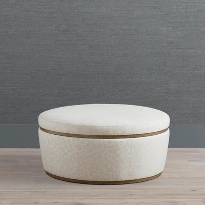 Devereaux Ottoman - Truffle Taz - Frontgate