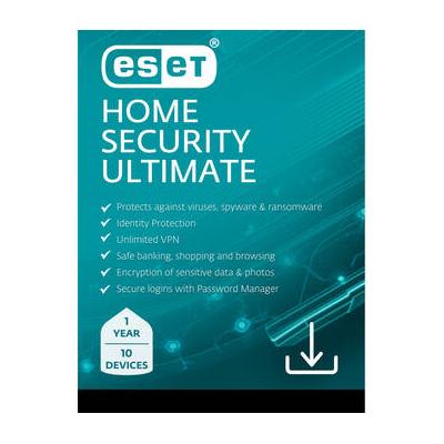 ESET Home Security Ultimate 1-Year Subscription (10 Devices, Download) RTL-EHSU-N1-10-1-XLS