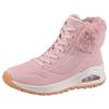 Schnürboots SKECHERS "UNO RUGGED - FALL AIR", Damen, Gr. 36, rosa, Lederimitat, Textil, unifarben, sportlich, Schuhe, Winterboots mit Air-Cooled Memory Foam Komfort-Innensohle