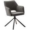 Esszimmerstuhl MCA FURNITURE "LUZON", grau (anthrazit, schwarz), B:61cm H:85cm T:61cm, Polyester, Stühle, (2er-Set), drehbar 180, Belastbarkeit 120 kg, Sitzhöhe ca. 50 cm