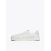 Plateausneaker TOMMY JEANS "THE GREENWICH MIX MEDIA", Herren, Gr. 40, beige (ecru), Leder, Textil, sportlich, Schuhe, Freitzeitschuh, Schnürschuh, Halbschuh mit Logoflagge