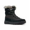 Snowboots COLUMBIA "SLOPESIDE™ PEAK LUXE", Gr. 37, schwarz (schwarz, graphite), Leder, Synthetik, sportlich, Schuhe, gefüttert