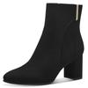 Stiefelette MARCO TOZZI BY GMK, Damen, Gr. 36, schwarz, Textil, unifarben, Veloursleder, elegant, Schuhe, Blockabsatz, Abendschuh, Businessschuh, Feel Me-Ausstattung