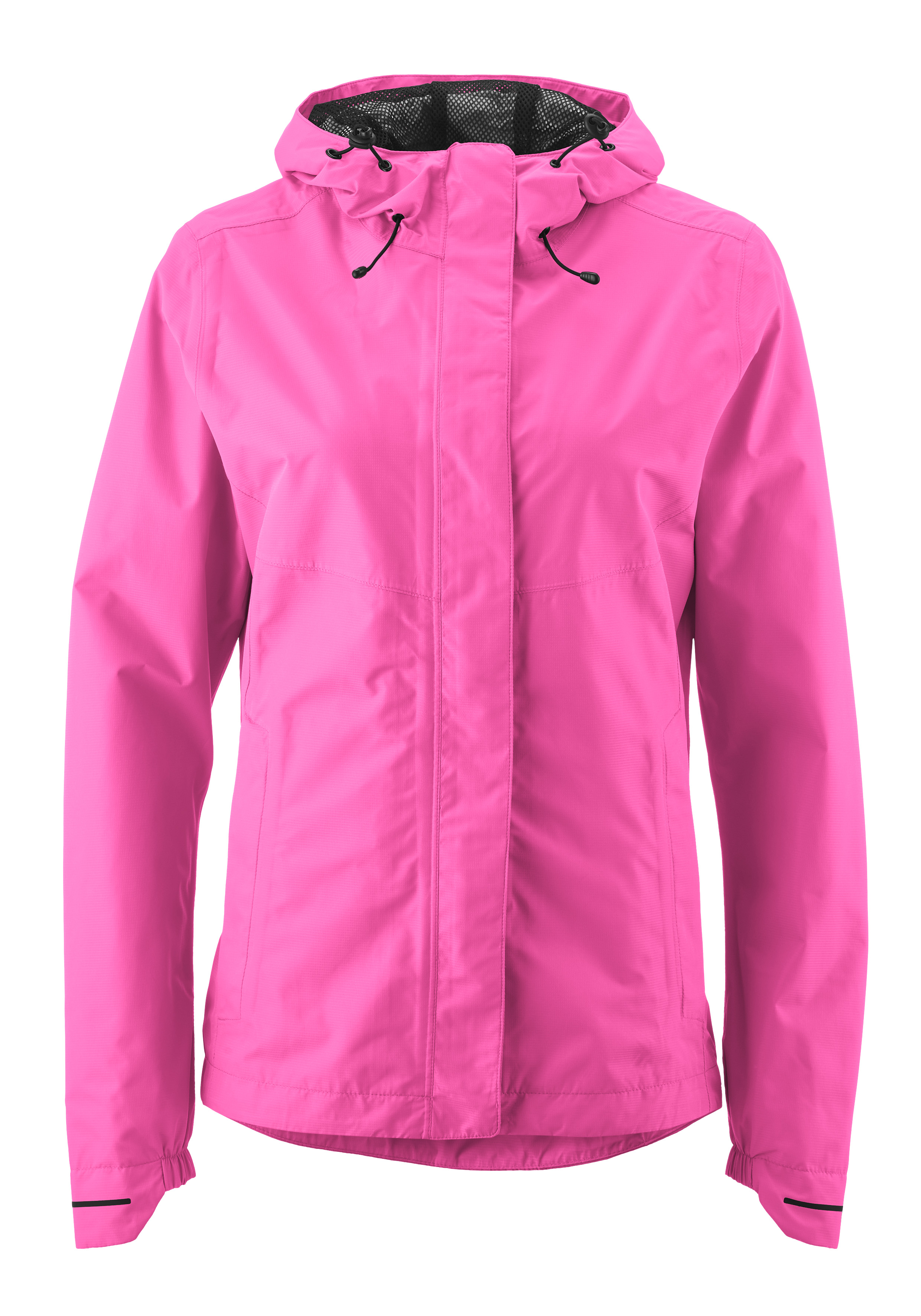 Fahrradjacke GONSO "SAVE JACKET ESSENTIAL W", Herren, Gr. 50, pink (neonpink), 100% Polyester, Rundhals, Jacken, Damen Regenjacke wind- und wasserdicht, Radjacke mit Kapuze Image