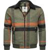 Outdoorjacke RAGWEAR "Sivval Check", Herren, Gr. S (48), grün (olivgrün), angeraute Sweatware, Obermaterial: 100% Polyester, Innenfutter: 100% Polyester, Wattierung: 100% Polyester, casual, lässig geschnitten hüftbedeckend, Langarm Ärmel ohne...