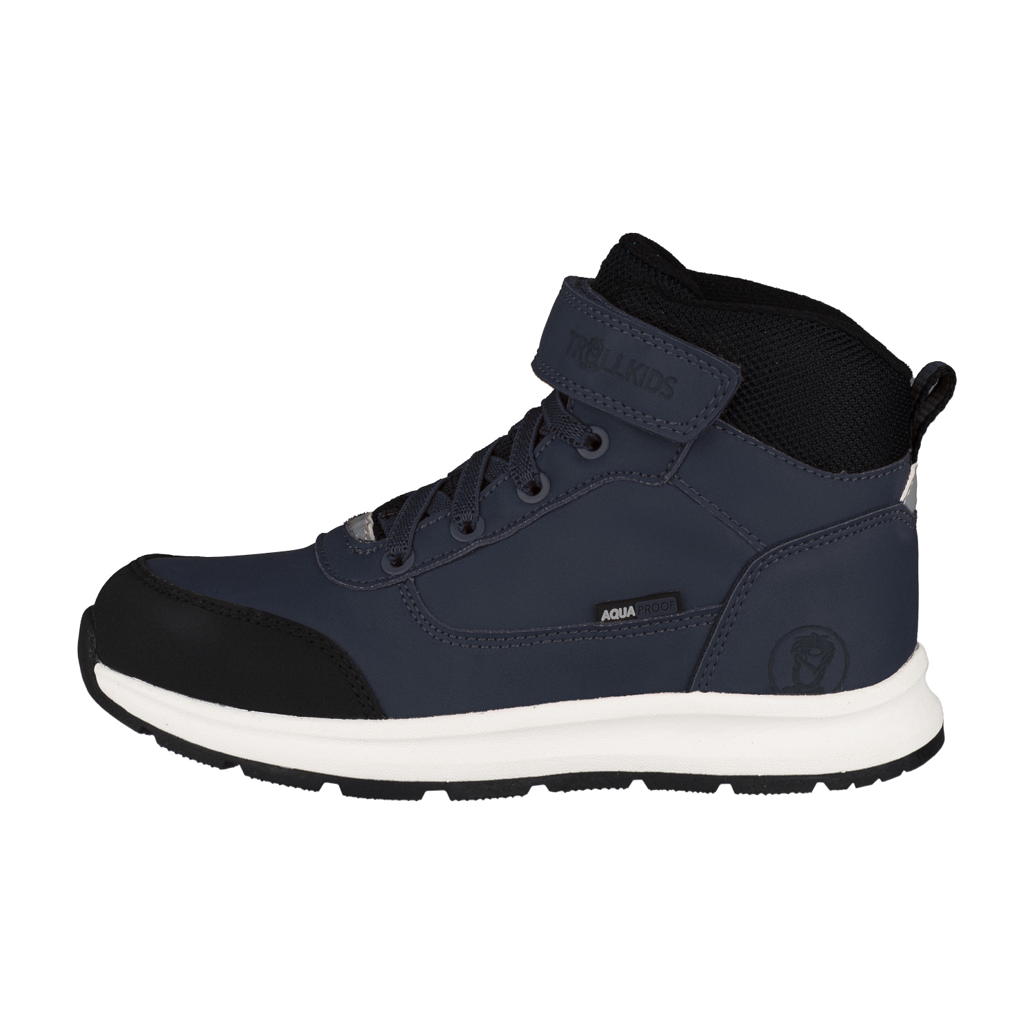 Winterstiefel TROLLKIDS "KIDS STAVANGER MID CUT XT", Mädchen, Gr. 33, blau (mystic blau), Synthetik, Textil, mehrfarbig, Schuhe Winterstiefel, wasserdicht