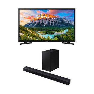 Samsung N5300 32" Class HDR Full HD Smart LED TV & HW-C450 2.1-Channel Soundbar Sys UN32N5300AFXZA