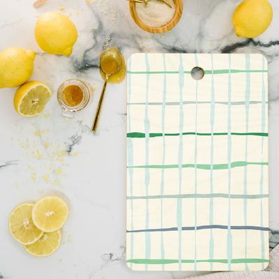 DESIGN dannick Summer lines mint Cutting Board - Rectangle