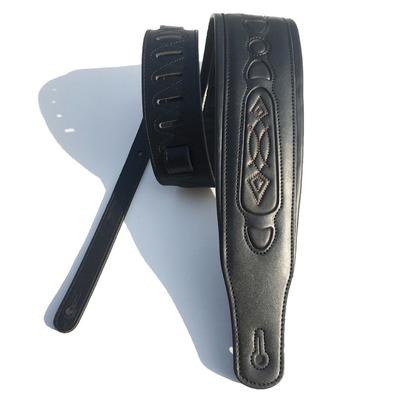 TEMU Premium Leather Guitar Strap - Comfortable, Wide & Thick For Acoustic, Electric & Bass Guitars