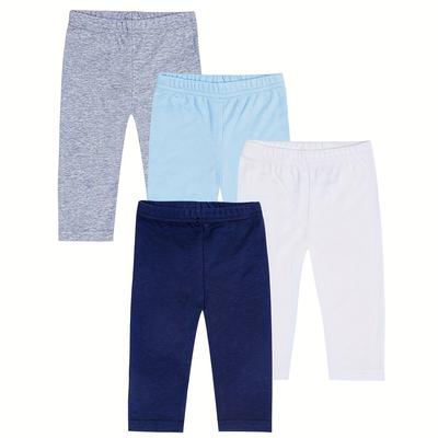 TEMU Soft & Comfy Cotton Trousers For Newborn Boys - Perfect For All Seasons!