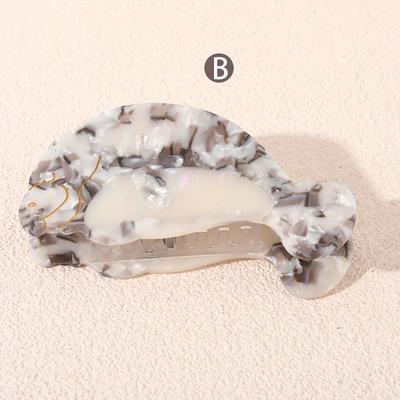 TEMU Personalized Acetate Manatee Hair Clip: Cute And Chic Animal Print For Women - Perfect For Summer Holidays Or Birthday Celebrations