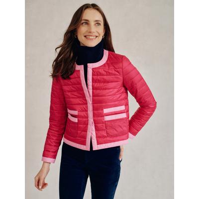 J.McLaughlin Women's Eva Puffer Jacket Fuchsia, Size Small | Nylon