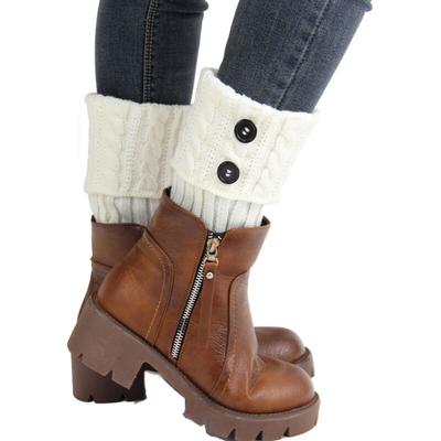 Sollbry - Beinwärmer für Damen, kurze Stiefel, Socken, gehäkelte, gestrickte Stiefelstulpen, warme