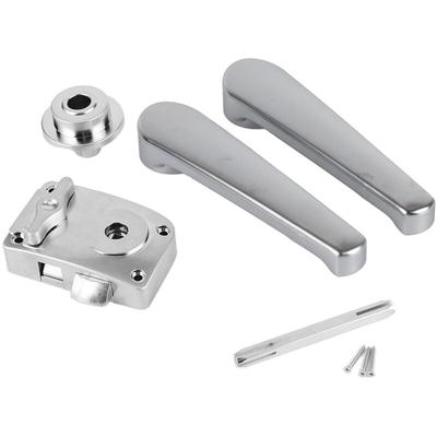 Jeffergarden - WC-Türhebel-Schloss-Set, Badezimmer-Griffknopf, poliertes Chrom, für Wohnmobil,
