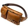 Genuine Leather Belt Bag For Men First Layer Cowhide Men's Shoulder Crossbody Bag Mobile Phone Belt Bag Men's Crossbody Bag