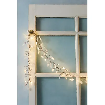 Leaf Cluster Lights at Free People in White