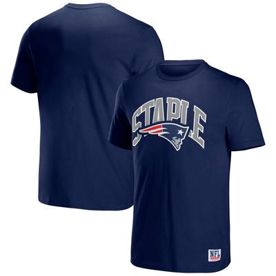 NFL x Staple New England Patriots Logo Lockup-T-Shirt für Herren, Marineblau Image
