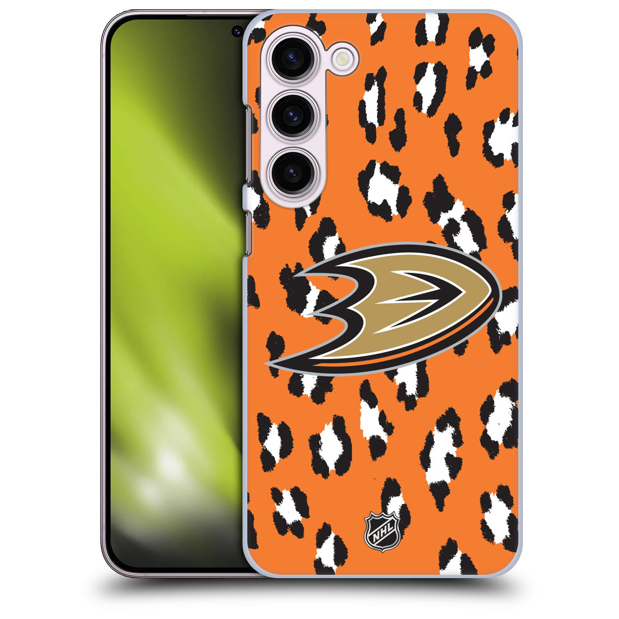 Anaheim Ducks NHL Leopard Grafik Phone Case - Samsung Image